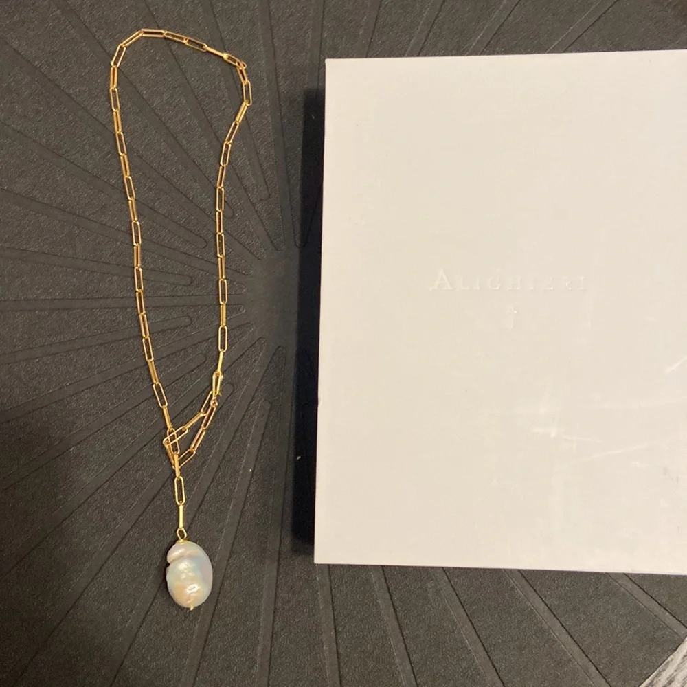 NIB Alighieri the infernal storm necklace gold never worn - Picture 2 of 5